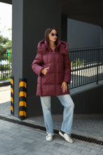Load image into Gallery viewer, Burgundy Crush Insulated Bio-Down Coat