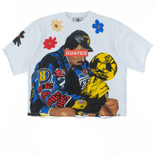 Load image into Gallery viewer, F154 GOAT Crop Tee - White