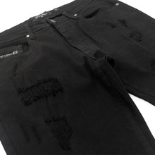Load image into Gallery viewer, Jeans | F1712 Alono Stacked Jeans - Black-Black