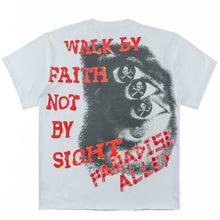 Load image into Gallery viewer, F172 Walk By Faith Box Tee - White