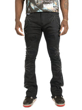 Load image into Gallery viewer, F1735 Spider Stacked Jeans - Black