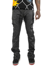 Load image into Gallery viewer, Pants | F1736 Zerelly Nylon Stacked Pants - Black