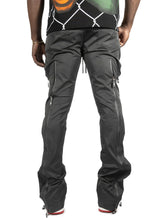 Load image into Gallery viewer, Pants | F1736 Zerelly Nylon Stacked Pants - Black