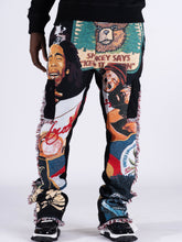 Load image into Gallery viewer, F1759 Frost Blow Tapestry Sweatpants - Black