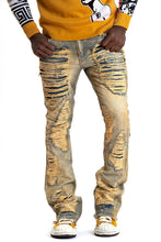 Load image into Gallery viewer, F1772 Basel Distressed Stacked Jeans - Antique Wash