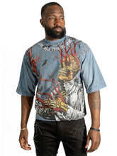 Load image into Gallery viewer, Tee | F179 Heartless Cropped - Blue