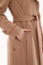 Load image into Gallery viewer, Camille Cashmere Blend Coat in Camel