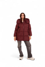 Load image into Gallery viewer, Burgundy Crush Insulated Bio-Down Coat
