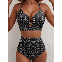 Load image into Gallery viewer, Women's Floral Print High-Waist U-Wire Bikini Set