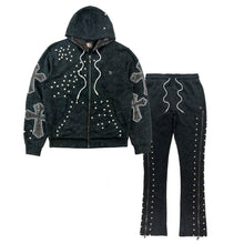 Load image into Gallery viewer, F5710 Loyalty Zip-up Set - Black