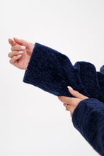 Load image into Gallery viewer, Genuine Shearling Silver Fox Trim Jacket