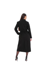 Load image into Gallery viewer, Justine Cashmere Blend Overcoat in Black, 100cm