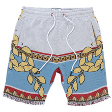Load image into Gallery viewer, F617 The Saint Tapestry Shorts - White
