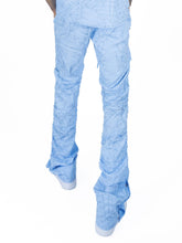 Load image into Gallery viewer, F6464 Monico Nylon Stacked Pants - Blue