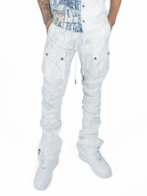 Load image into Gallery viewer, F6464 Monico Nylon Stacked Pants - White