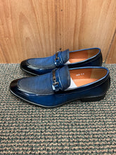 Load image into Gallery viewer, Terroni Design Men’s Navy Blue Slip-on Dress Shoes | LA82