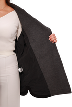Load image into Gallery viewer, Sandro Cashmere Blend Overcoat in Black