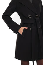 Load image into Gallery viewer, Zuri Cashmere Blend Overcoat in Black