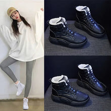 Load image into Gallery viewer, Women’s Plush-Lined Snow Boots – Non-Slip Lace-Up Winter Shoes