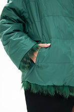 Load image into Gallery viewer, Reversible Genuine Silver Fox Down Fill Coat