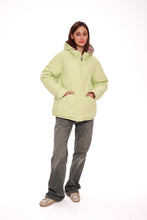 Load image into Gallery viewer, Reversible Demi-Season Jacket in Iris/Lemongrass