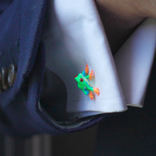 Load image into Gallery viewer, The Red-Eye Tree Frog Cufflinks