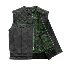 Load image into Gallery viewer, Downside Men's Motorcycle Leather Vest