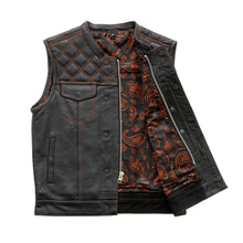 Load image into Gallery viewer, Downside Men's Motorcycle Leather Vest