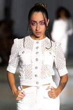 Load image into Gallery viewer, Fae White Eyelet Two-Piece Shorts Set