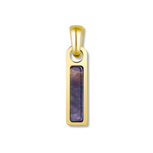 Load image into Gallery viewer, Birthstone Tag Pendant - 14K Gold