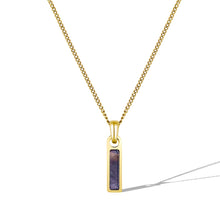 Load image into Gallery viewer, Birthstone Tag Necklace - Gold