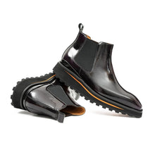 Load image into Gallery viewer, Foil leather Thick-Soled Chelsea Boot 2898 Purple
