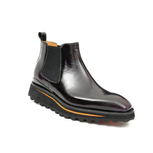 Load image into Gallery viewer, Foil leather Thick-Soled Chelsea Boot 2898 Purple