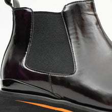 Load image into Gallery viewer, Foil leather Thick-Soled Chelsea Boot 2898 Purple