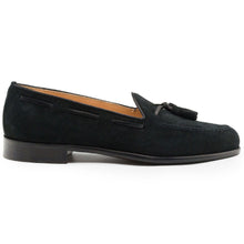 Load image into Gallery viewer, 16-583-BLK FRANCO Suede Calfskin Tassel Loafer, Black