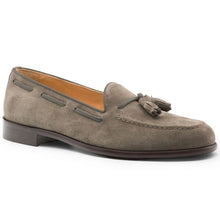Load image into Gallery viewer, 16-583-TPE FRANCO Suede Calfskin Tassel Loafer, Taupe