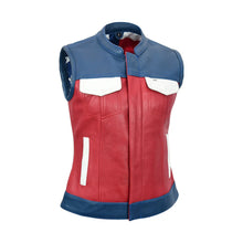 Load image into Gallery viewer, Freedom Belle Women's Motorcycle Leather Vest
