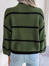 Load image into Gallery viewer, Frenchy Striped Mock Neck Sweater | NCS