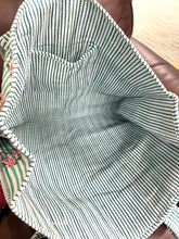 Load image into Gallery viewer, SC - ETA 2/18 - Cottage Garden Blue Striped Tote Bag