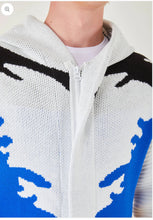 Load image into Gallery viewer, Lagos Red Exclusive Men's White Shaded Long Sweaters | Hoodie LS88