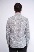 Load image into Gallery viewer, Bloom Patterned Grey Slim Fit Shirt - Wessi