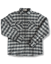 Load image into Gallery viewer, Grand Flannel, Charcoal Gingham