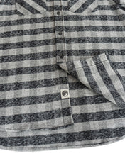 Load image into Gallery viewer, Grand Flannel, Charcoal Gingham