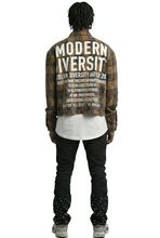 Load image into Gallery viewer, KLEEPSTONE Heavy Flannel Crop Top Button Down Shirt