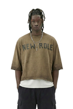 Load image into Gallery viewer, SIENNA S/N Jersey 3/4 Sleeve Crop Top Tee with Detachable Necklace