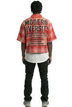 Load image into Gallery viewer, New Liade Washed Flannel Crop Top Button Down Shirt
