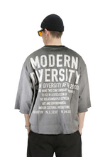 Load image into Gallery viewer, ORBITS S/N Jersey 3/4 Sleeve Crop Top Tee with Detachable Necklace