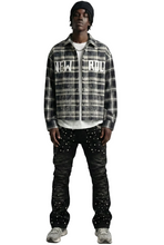 Load image into Gallery viewer, STATIC Heavy Flannel Crop Top Button Down Shirt