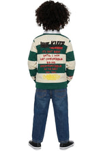 Load image into Gallery viewer, SAGE Kid's Long Sleeve Polo Shirt With Heavy Print Effects & Patch Works