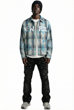 Load image into Gallery viewer, ASHEN Heavy Flannel Crop Top Button Down Shirt